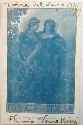 Item #250186 Signed Postcard. Plinio NOMELLINI, 1866 - 1943