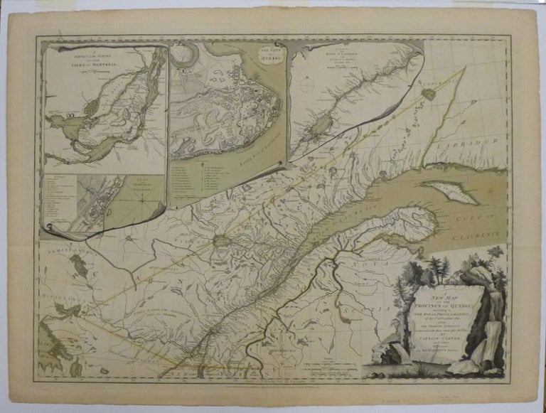 Item #250419 A New Map of the Province Of Quebec, according According to the Royal Proclamation, of the 7th of October, 1763, from the French Surveys Connected with those Made after the War by Captain Carver, and others in His Majesty's Service. Jonathan CARVER.