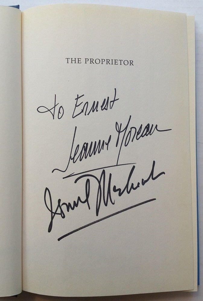 Item #250734 The Proprietor: The Screenplay and Story Behind the Film. Ismail MERCHANT.
