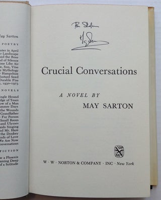 Item #250744 Crucial Conversations. May SARTON