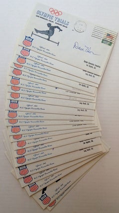Item #250798 21 Autographed First Day Covers. OLYMPIC GAMES - Trial Covers
