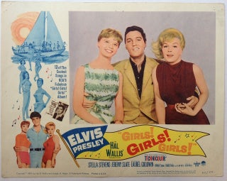 Item #251902 Three Lobby Cards for the film "Girls Girls Girls" ELVIS PRESLEY