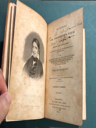 An Account of Col. Crockett's Tour to the North and East, in the year of our Lord, one thousand eight hundred and thirty-four.; His object to examine the grand manufacturing establishments of the country; and also to find out...the extent of its commerce, and the practical operation of "The Experiment."