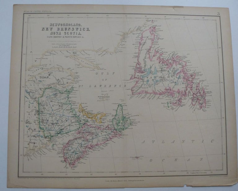 Item #253041 New Foundland, New Brunswick, Nova Scotia Cape Brenton & Prince Edward Is. Prof. H. D. ROGERS, A. K. JOHNSTON.