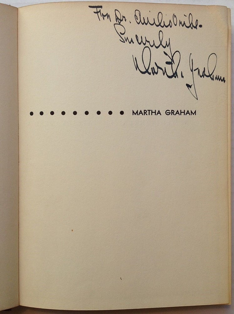 Item #253417 Martha Graham. Merle ARMITAGE.