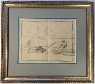 Item #254123 Framed original animation production drawing from the 1939 Betty Boop short "Musical...
