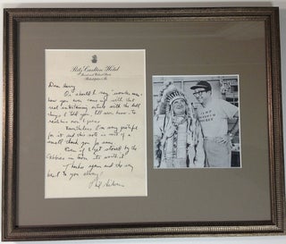 Item #254864 Framed Autographed Letter Signed. Phil SILVERS, 1911 - 1985