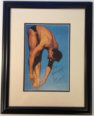 Item #255011 Framed Inscribed Photograph. Greg LOUGANIS