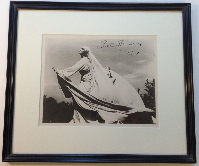 Item #255063 Framed Signed Photograph. Ruth ST. DENIS, 1879 - 1968.