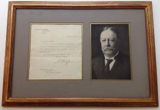 Item #255079 Framed Typed Letter Signed as Secretary of War. William Howard TAFT, 1857 - 1930