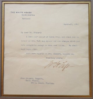 Framed Typed Letter Signed as Secretary of War