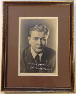 Item #255166 Framed Signed Photograph. John Charles THOMAS, 1891 - 1960