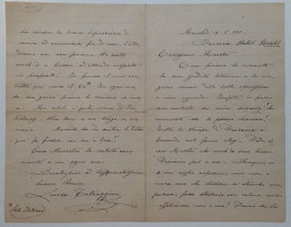 Item #255546 Autographed Letter Signed in Italian. Luisa TETRAZZINI, 1871 - 1940