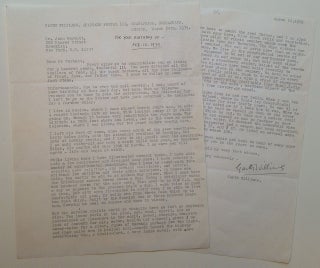 Item #255986 Lengthy Typed Letter Signed about life in Mexico. Garth WILLIAMS, 1912 - 1996