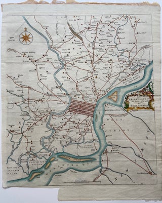 Item #255992 A Map of Philadelphia and Parts Adjacent. N. SCULL, G. HEAP