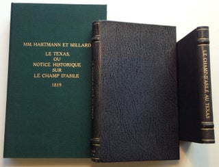 Item #256422 All three of the most important contemporary accounts of the Champ d'Asile colony...