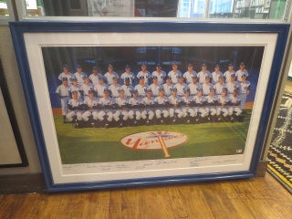 Item #256540 Limited Edition Poster signed by 33 players and coaches. 1961 NEW YORK YANKEES