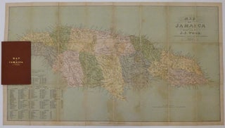 Item #256695 Map of Jamaica. J. J. WOOD