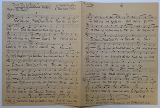 Item #260272 Autographed Manuscript Signed. Charles SINGLETON