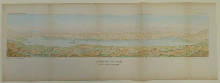 Item #260290 Colorado River. Davis Valley: Colorado River from Painted Canon to Black Canon. Panoramic View No 4. Frederick W. von EGGLOFSTEIN.
