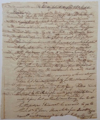 Item #260379 Unpublished Autographed Letter Signed as Governor. Richard HOWELL, 1754 - 1802