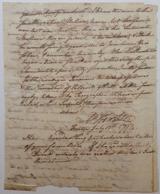Unpublished Autographed Letter Signed as Governor