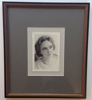 Item #260640 Framed Photograph Inscribed to playwright Max Wilk. Lillian GISH, 1893 - 1993