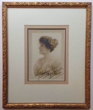 Item #260662 Framed Inscribed Vintage Photograph. Lillian RUSSELL, 1860 - 1922