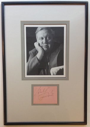 Item #260863 Signature Framed with Photograph. Charles LAUGHTON, 1899 - 1962