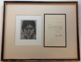 Item #260910 Framed Typed Letter Signed on personal stationery. Gloria SWANSON, 1899 - 1983