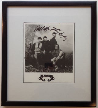 Item #261407 Framed Signed Photograph. ALABAMA, country music band