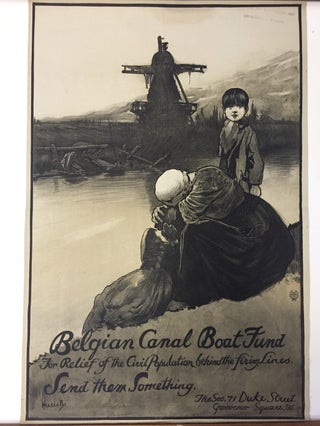 Item #261469 Belgian Canal Boat Fund for Relief of the Civil Population Behind the Firing Lines....