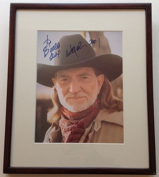 Item #261475 Framed Inscribed Photograph. Willie NELSON, 1933