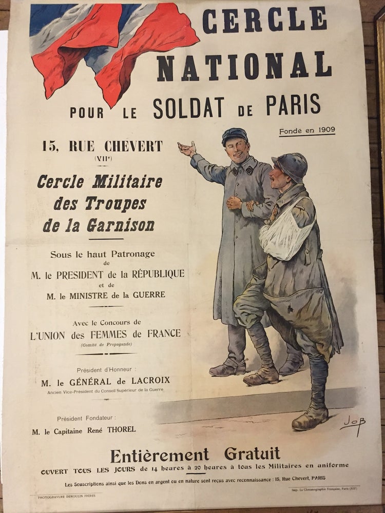 Item #261516 Cercle National pour le Soldat de Paris. JOB.