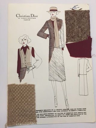Item #261539 Croquis Plate A5. Christian DIOR