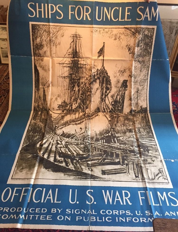 Item #261818 Ships For Uncle Sam: Official U.S. War Films. Joseph PENNELL.