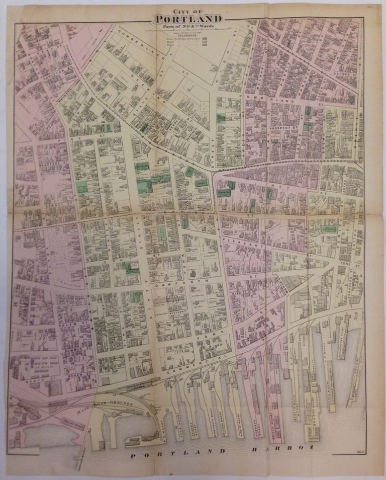 Item #262290 City of Portland, Parts of 5th, 6th, and 7th Wards. Frederick W. BEERS.
