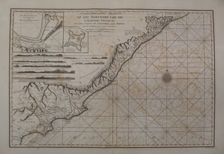 Item #262617 A Geohydrographic Draught of the Northern Circars or Maritime Provinces on the Coasts of Golconda and Orissa from all the Original Surveys extant of those Parts. LAURIE, WHITTLE.