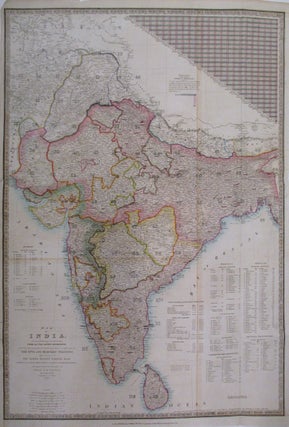 Item #262681 Map of India, constructed with great care and research from all the latest...
