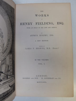 The Works of Henry Fielding, Esq.; With an Essay on his Life and Genius by Arthur Murphy.