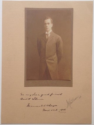 Item #264247 Rare Inscribed Signed Photograph. Herman E. S CHAYES