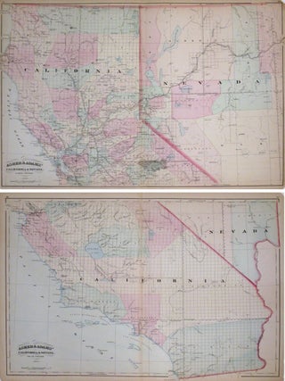 Item #264472 Asher and Adams' California & Nevada. North Portion. Asher and Adams' California &...