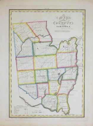 Item #264493 Map of the County of Saratoga. David H. BURR
