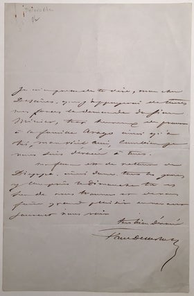 Item #265293 Autographed Letter Signed in French. Paul DELAROCHE, 1797 - 1856