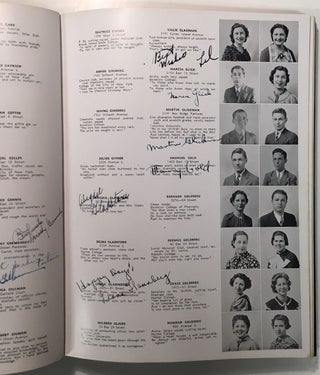 Item #265949 THE LOG: JUNE 1935 -- signed yearbook from James Madison High School. Martin "Marty"...