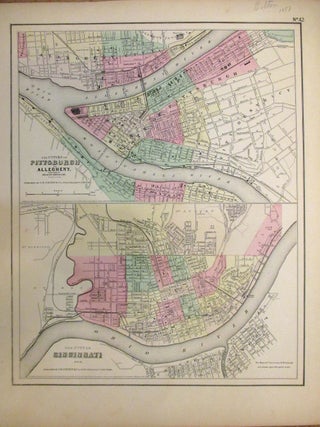 Item #266141 The Cities of Pittsburgh and Allegheny with parts of Adjacent Boroughs, Pennsylvania...