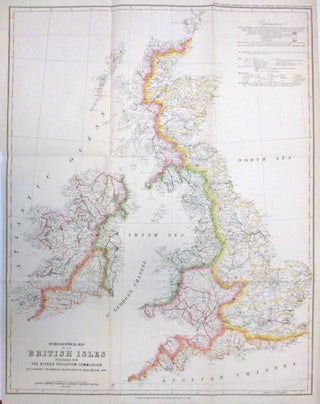 Item #266347 Hydrographical Map of the British Isles prepared for The Rivers Pollution...
