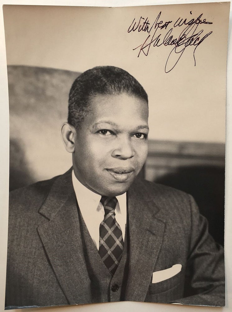 Item #266408 Inscribed Photograph as Manhattan Borough President. Hulan E. JACK, 1906 - 1986.