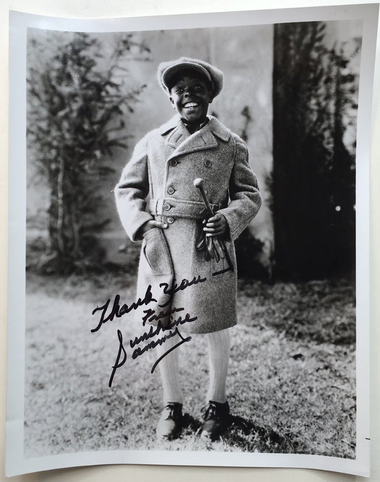 Item #266433 Signed Photograph. Ernie "Sunshine Sammy" MORRISON, 1912 - 1989.