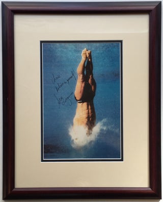 Item #266460 Framed Inscribed Photograph. Greg LOUGANIS